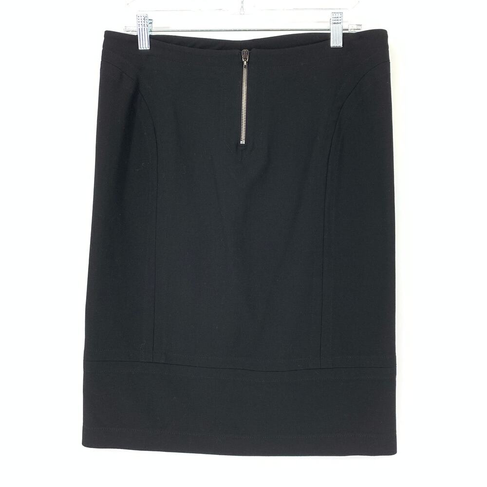 Just Cavalli Skirt Women's Size 46 US 14 Black Pencil Exposed Zipper